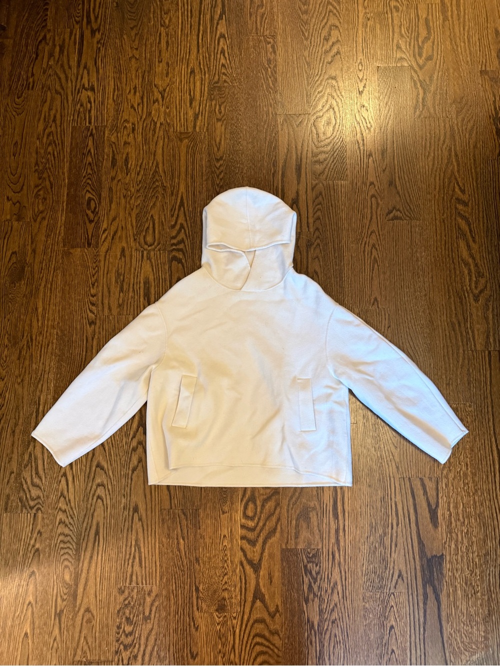 Lou Lou Studio White Casmere Hooded Pullover Sweatshirt